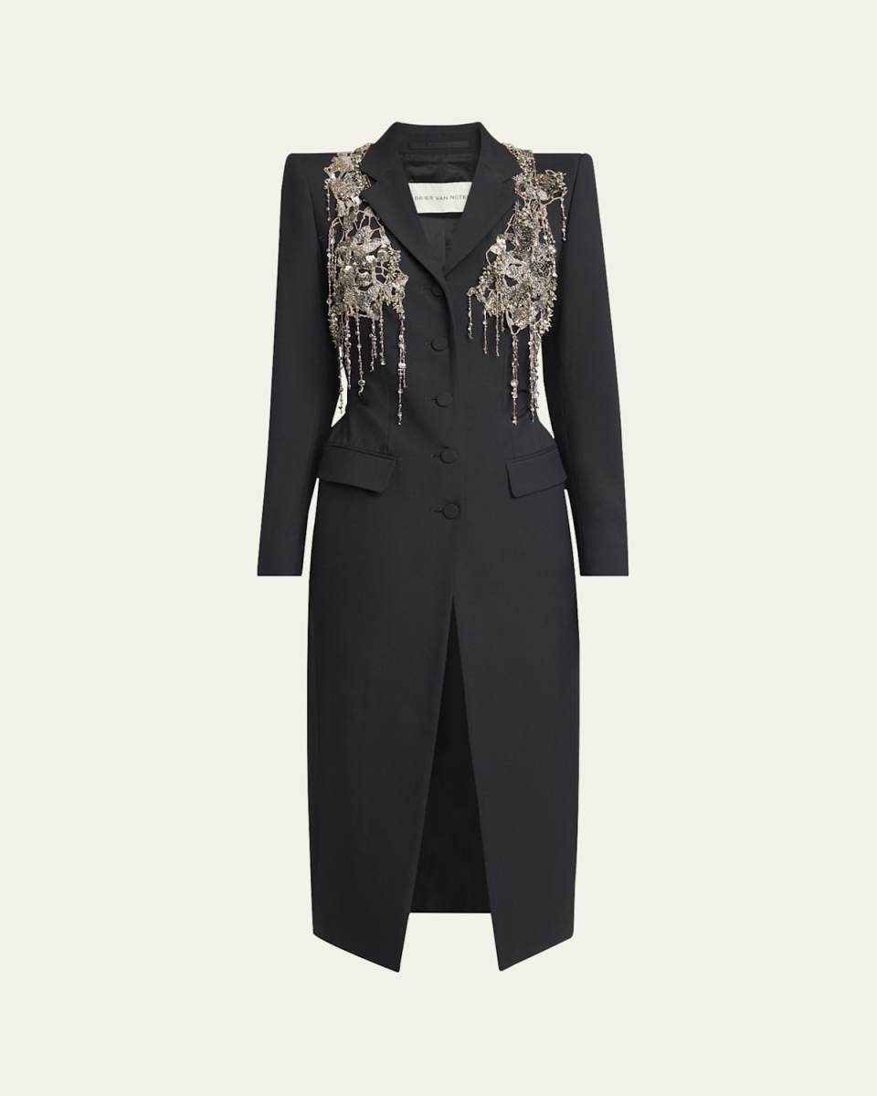 Rilly Long Embellished Coat